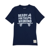 The Original Retro Brand Kids Cotton Ready For The Weekend Crew Neck Tee (Big Kids)