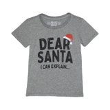 The Original Retro Brand Kids Tri-Blend Dear Santa Crew Neck Tee (Big Kids)