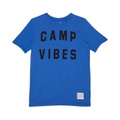 The Original Retro Brand Kids Camp Vibes Heathered Crew Neck Tee (Big Kids)