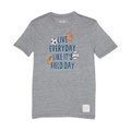 The Original Retro Brand Kids Live Everyday Like Its Field Day Tri-Blend Crew Neck Tee (Big Kids)