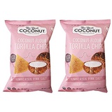 The Real Coconut Grain/Gluten Free Coconut Flour Tortilla Chips 2 Pack (Himalayan)
