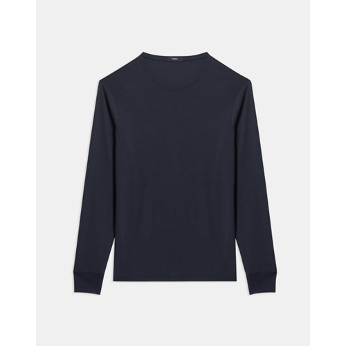 띠어리 Theory Essential Long-Sleeve Tee in Anemone Modal Jersey