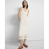 Theory Sleeveless Midi Dress in Cotton Crochet