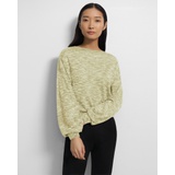Theory Volume Sleeve Sweater in Knit Linen