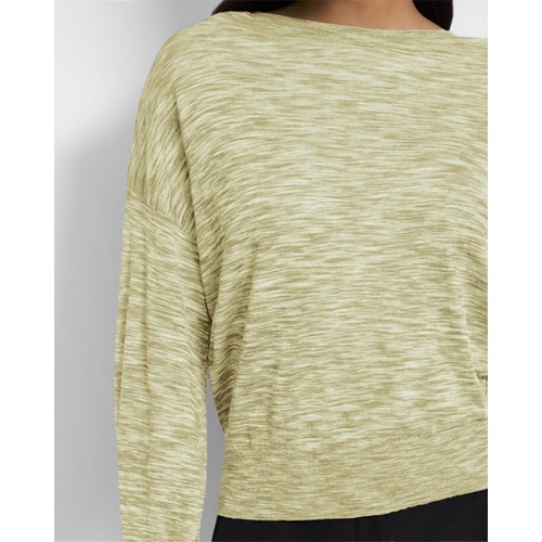 띠어리 Theory Volume Sleeve Sweater in Knit Linen