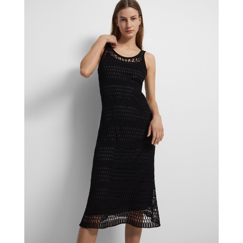 띠어리 Theory Sleeveless Midi Dress in Cotton Crochet