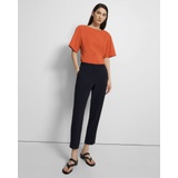 Theory Treeca Pull-On Pant in Striped Admiral Crepe