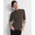 Theory Leenda Mock Neck Sweater in Regal Wool