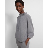 Theory Drawstring Pullover in Double-Knit Jersey