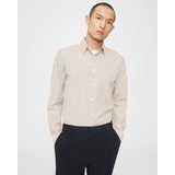 Theory Irving Shirt in Striped Good Cotton