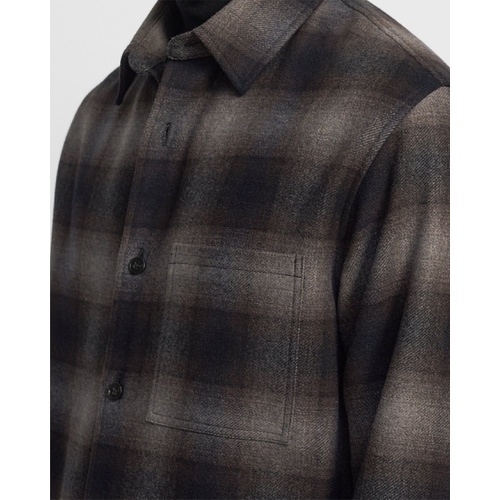띠어리 Theory Clyfford Shirt Jacket in Recycled Wool Flannel