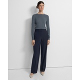 Theory High-Waist Wide-Leg Pant in Good Wool