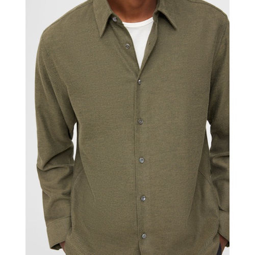 띠어리 Theory Noll Long-Sleeve Shirt in Cotton Flannel