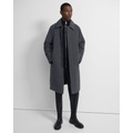 Theory Ronnie Puffer Coat in Paper Nylon