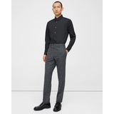 Theory Mayer Pant in Checked Wool-Cotton