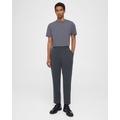 Theory Pleated Curtis Drawstring Pant in Wool Blend Twill