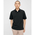 Theory Ryder Short-Sleeve Polo in Waffle Knit