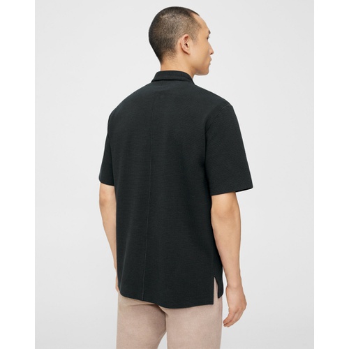 띠어리 Theory Ryder Short-Sleeve Polo in Waffle Knit