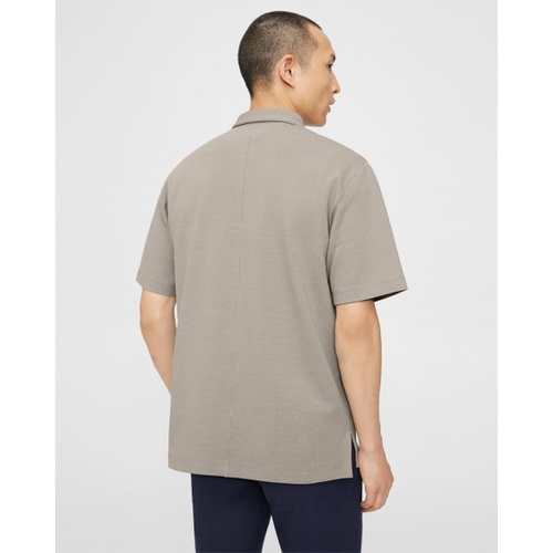 띠어리 Theory Ryder Short-Sleeve Polo in Waffle Knit