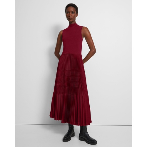 띠어리 Theory Knit Combo Dress in Recycled Satin