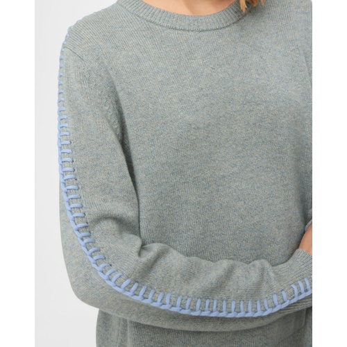 띠어리 Theory Blanket Stitched Sweater in Cashmere