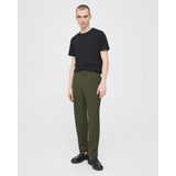 Theory Pleated Curtis Drawstring Pant in Wool Blend Twill