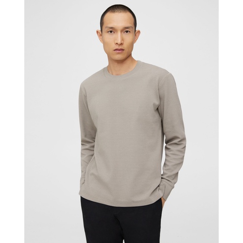 띠어리 Theory Ryder Long-Sleeve Tee in Waffle Knit