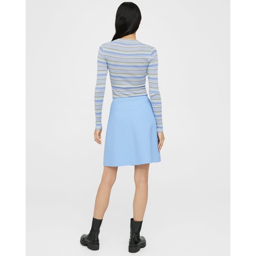 띠어리 Theory Mini Skirt in Crepe Knit