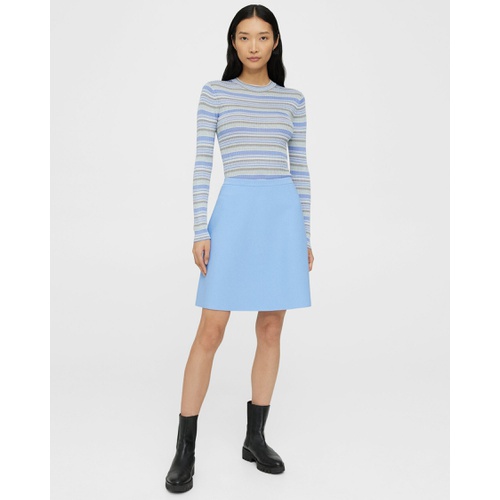 띠어리 Theory Mini Skirt in Crepe Knit