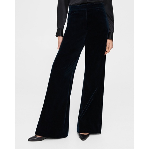 띠어리 Theory Wide-Leg Pant in Stretch Velvet