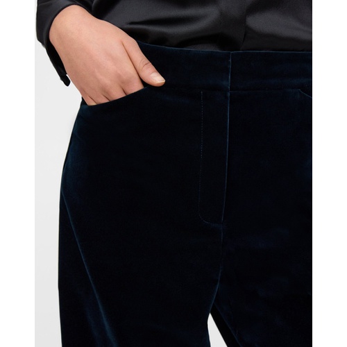 띠어리 Theory Wide-Leg Pant in Stretch Velvet