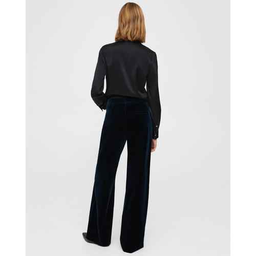 띠어리 Theory Wide-Leg Pant in Stretch Velvet