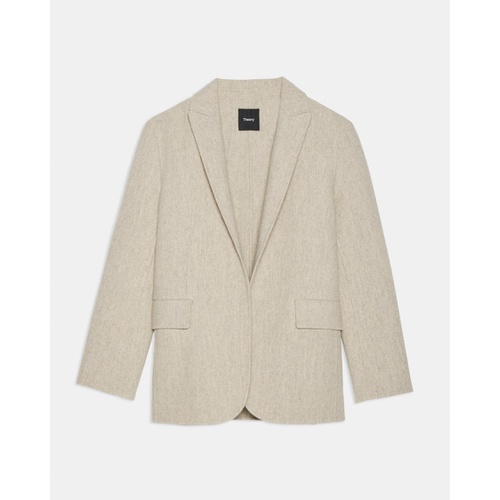 띠어리 Theory Relaxed Blazer in Double-Face Wool Twill