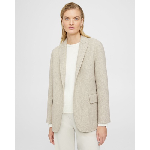 띠어리 Theory Relaxed Blazer in Double-Face Wool Twill