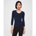 Theory Scoop Neck Sweater in Regal Wool