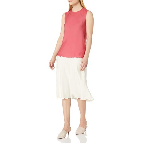 띠어리 Theory Womens Sleeveless Ruffle Shell