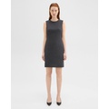 Sleeveless Fitted Dress in Good Wool