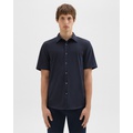 Irving Short-Sleeve Shirt in Structure Knit