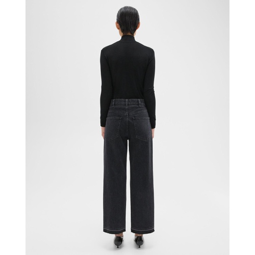 띠어리 Relaxed Straight Jean in Stretch Denim