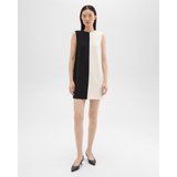 Split Sleeveless Shift Dress in Admiral Crepe