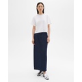 Maxi Trouser Skirt in Denim