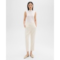 High-Waist Slim Crop Pant in Admiral Crepe