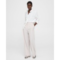 Pleated Wide-Leg Pant in Stretch Wool