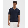 Cable Knit Polo in Cotton