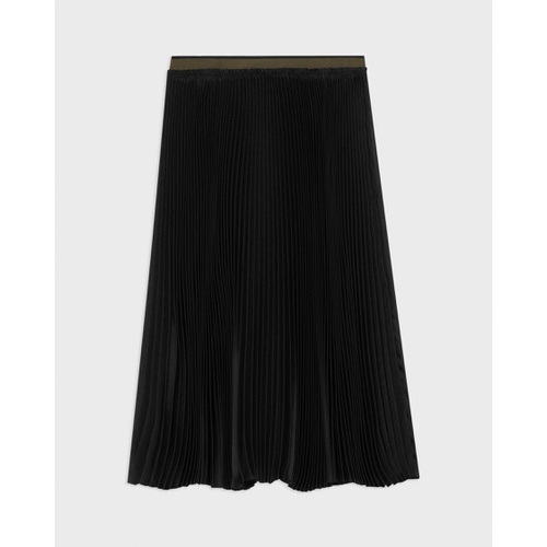 띠어리 Pleated Crinkle Twill Skirt