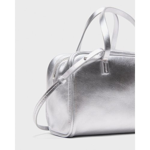띠어리 Mini Pillow Bag in Metallic Leather