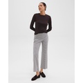 Kick Pant in Stretch Houndstooth Knit