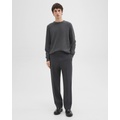 Straight Pant in Wool-Blend Twill