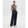 Double Pleat Pant in Sleek Flannel