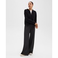 Wide-Leg Pant in Double-Knit Jersey